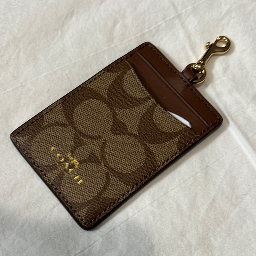 Coach Brown Card Holder